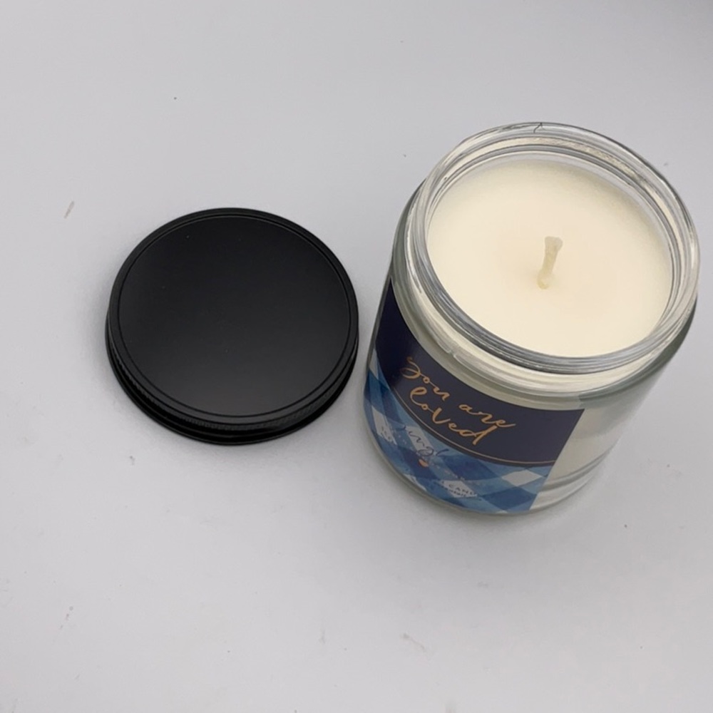 Bath & body Works GINGHAM Jar W/Lid 1 wick candle NEW
